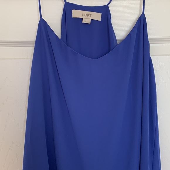 LOFT purple flowy tank top - Picture 3 of 4